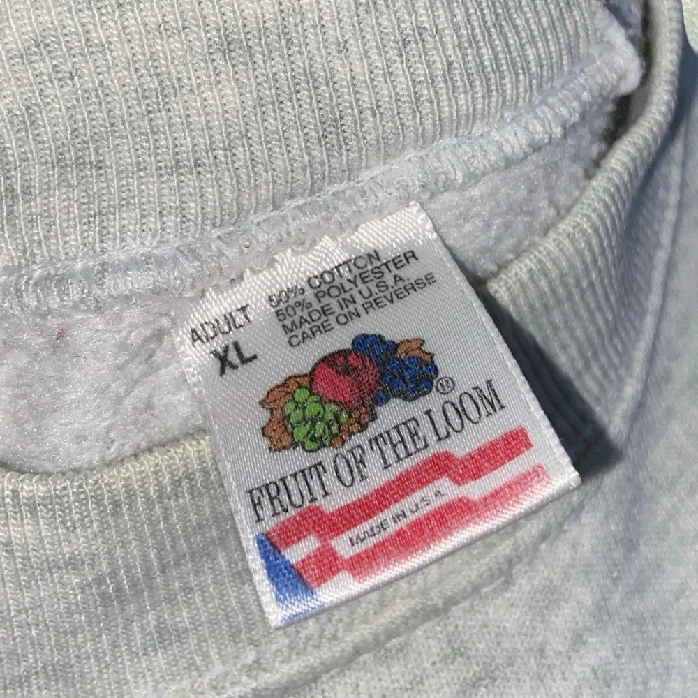 Vintage 90s Salt Lake Jet Center Sweatshirt Mens XL Gray Fruit of the Loom USA